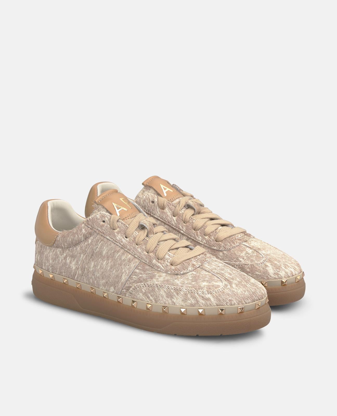 alma-en-pena-sneaker-beige-fell-gef-ttert-nieten image 2