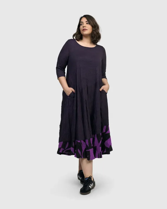 alembika-chrysalis-midi-kleid-violet image 1