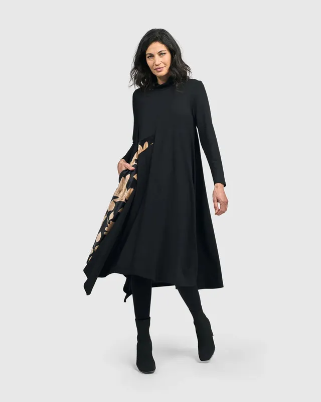 alembika-pavlova-rollkragen-kleid-floral image 1