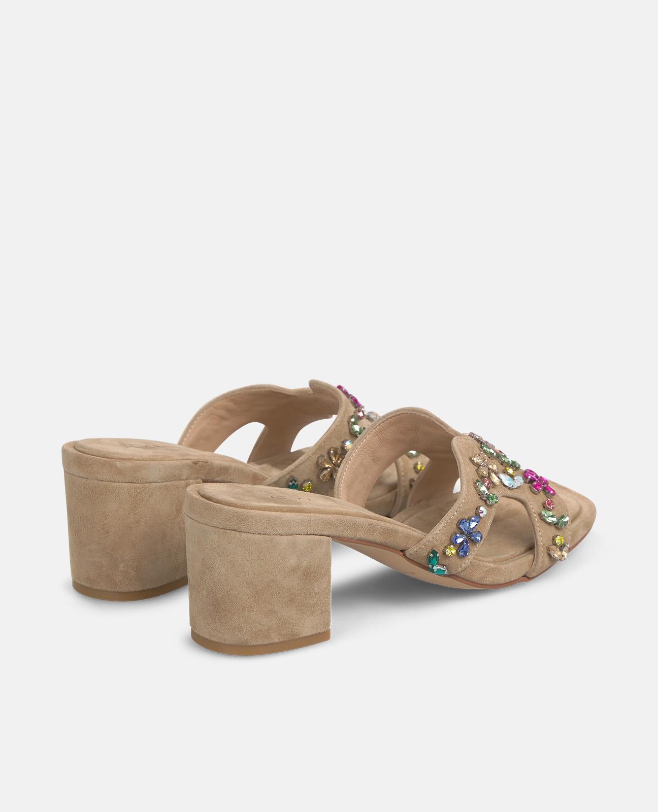 alma-en-pena-cross-strap-sandale-mit-bunten-steinen-absatz-6-5-cm image 4