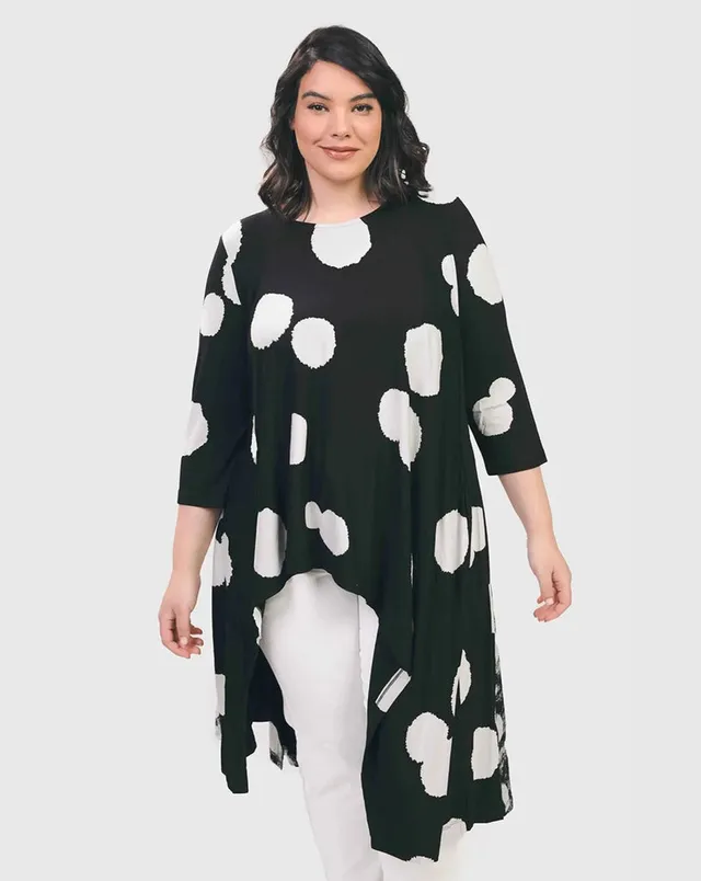 alembika-spot-hi-lo-tunic-top-black-jerseytunika image 1
