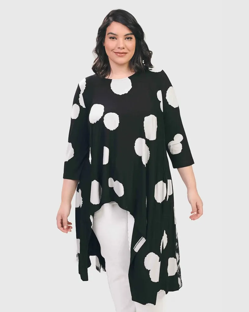 alembika-spot-hi-lo-tunic-top-black-jerseytunika image 1