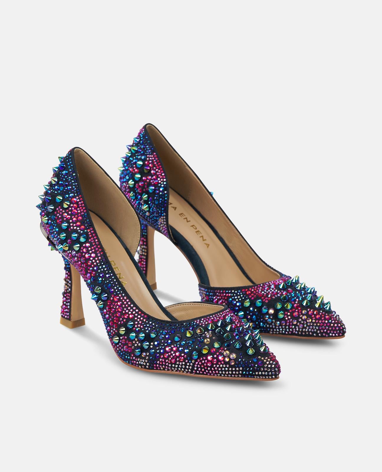 alma-en-pena-alfa-61442-spitzer-pumps-blau-9-cm-stiletto-ohne-verschluss image 3