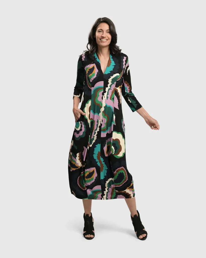 alembika-intermezzo-cocoon-kleid-v-ausschnitt image 1