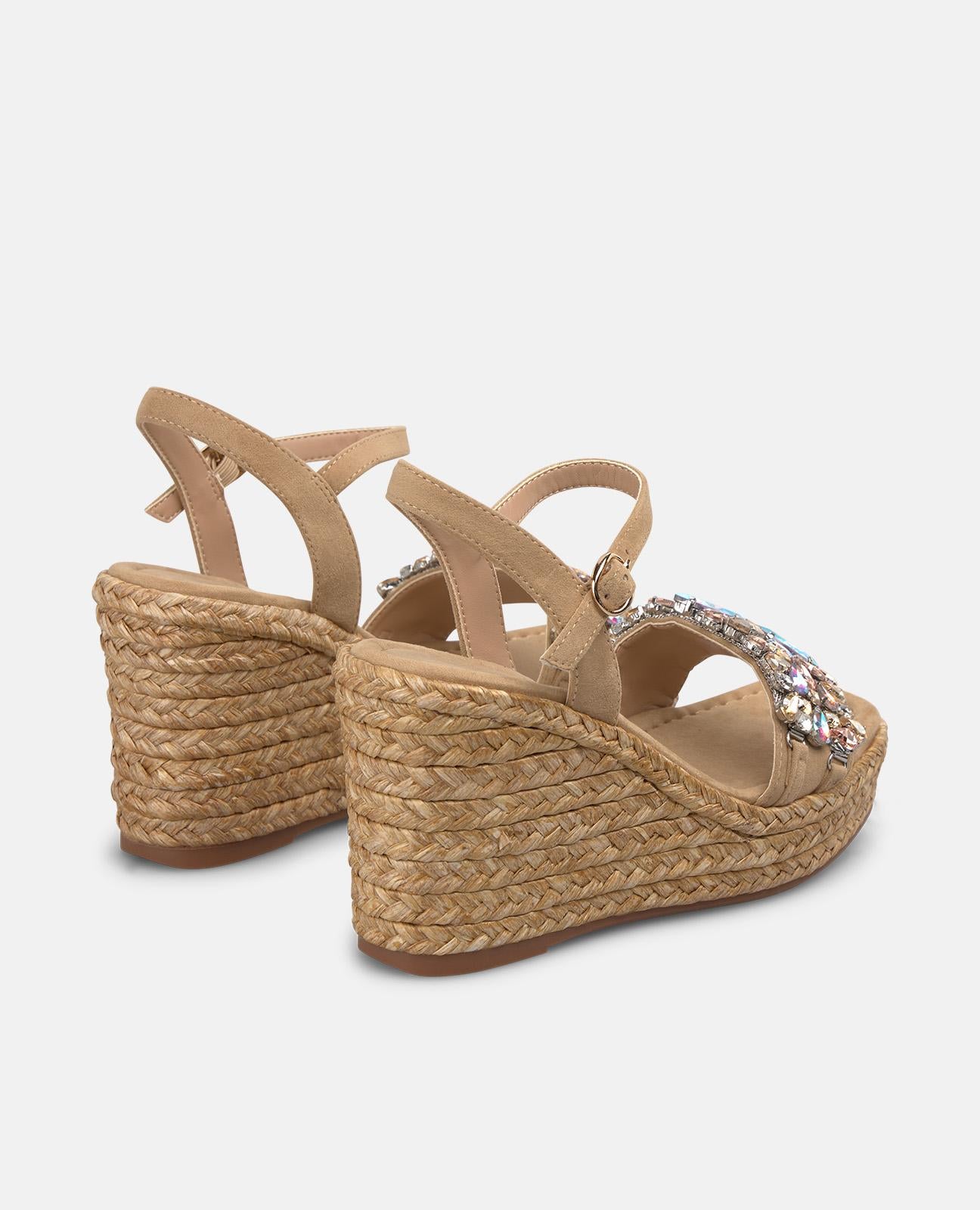 alma-en-pena-espadrille-keilsandale-geflochten-arena-9-cm-keil-mit-blumen-strass image 3