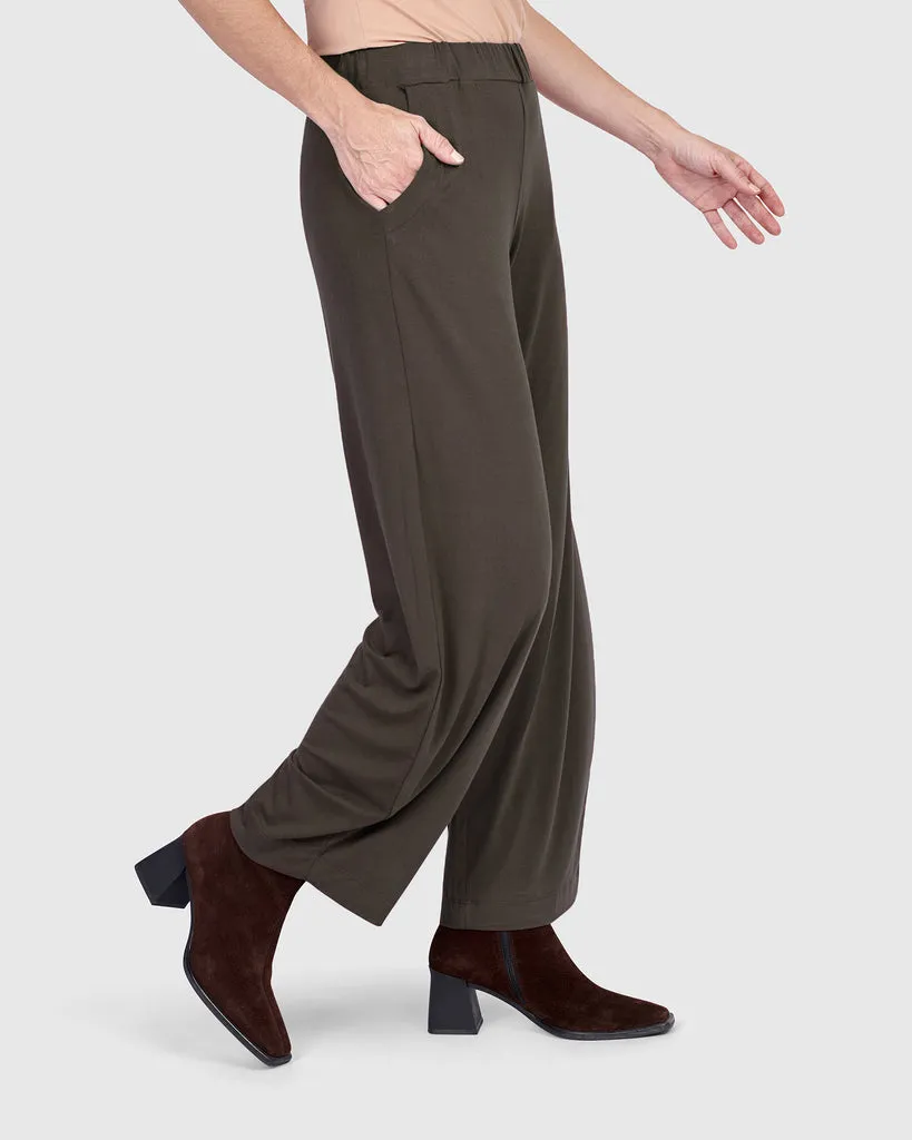 alembika-essential-flow-pants-khaki-damen-hose image 1