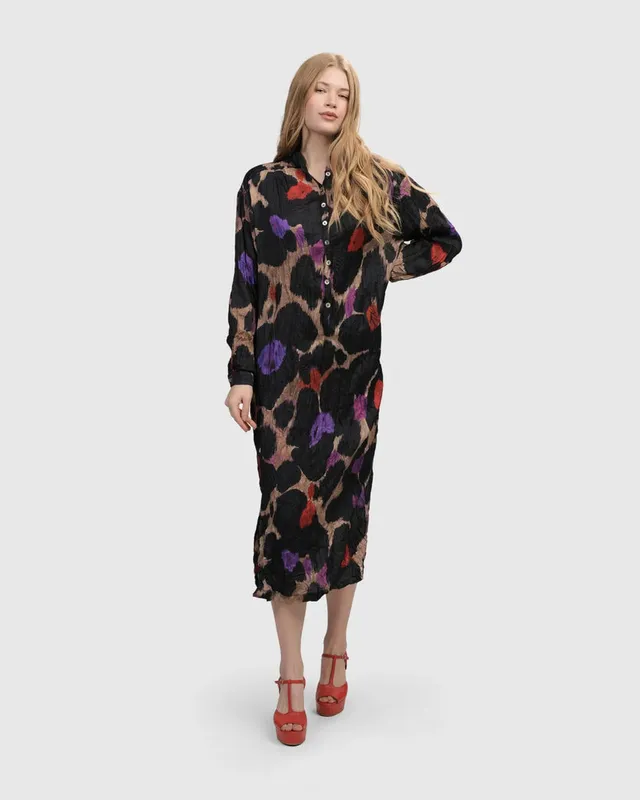 alembika-cosmopolitan-hemdkleid-violett-crinkle-satin image 1