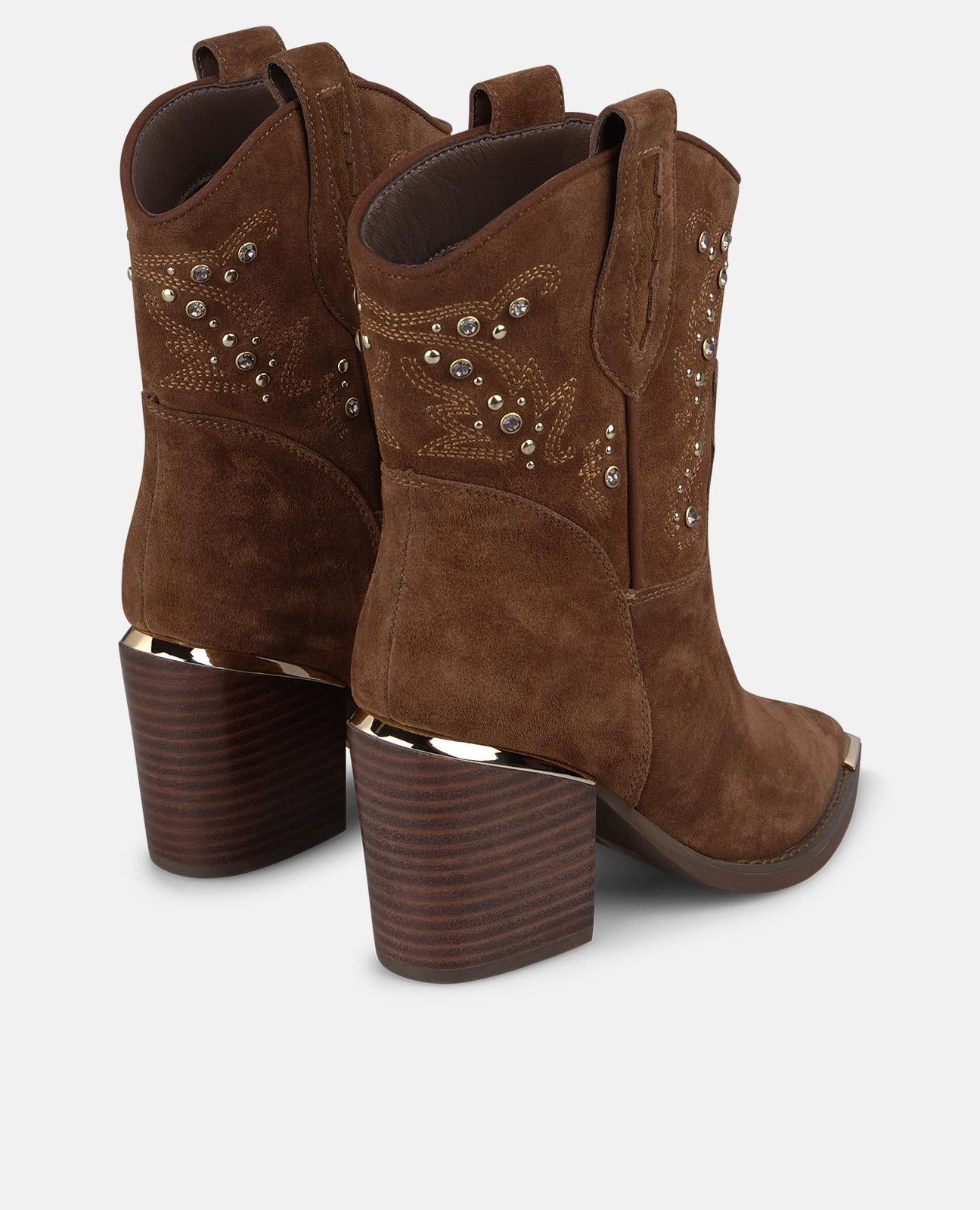 alma-en-pena-cowboy-stiefeletten-camel-nieten-7-5-cm image 3