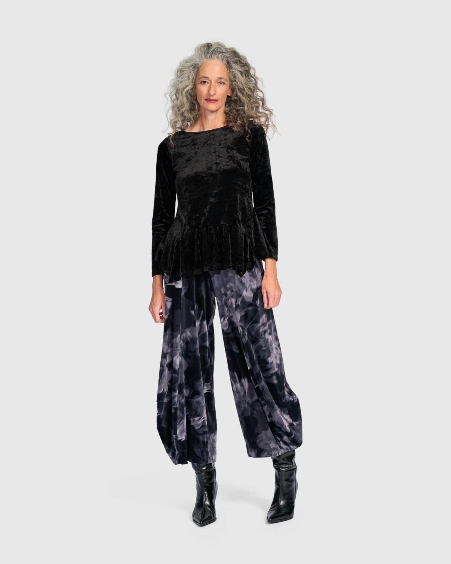 alembika-crushed-velvet-addison-top-schwarz image 3