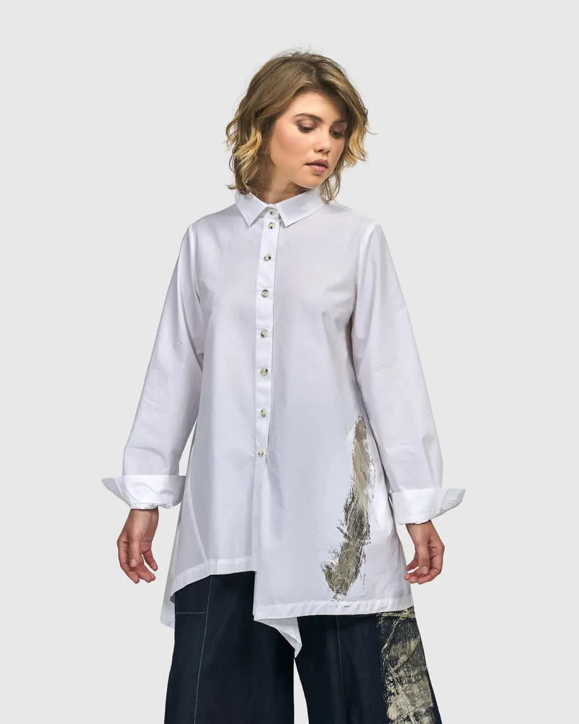 alembika-albany-button-down-tunika-top-white image 1
