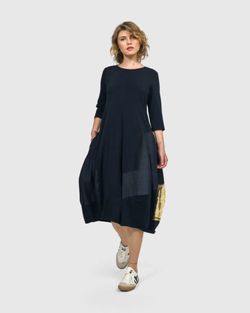alembika-lexington-crew-cocoon-kleid-navy image 4