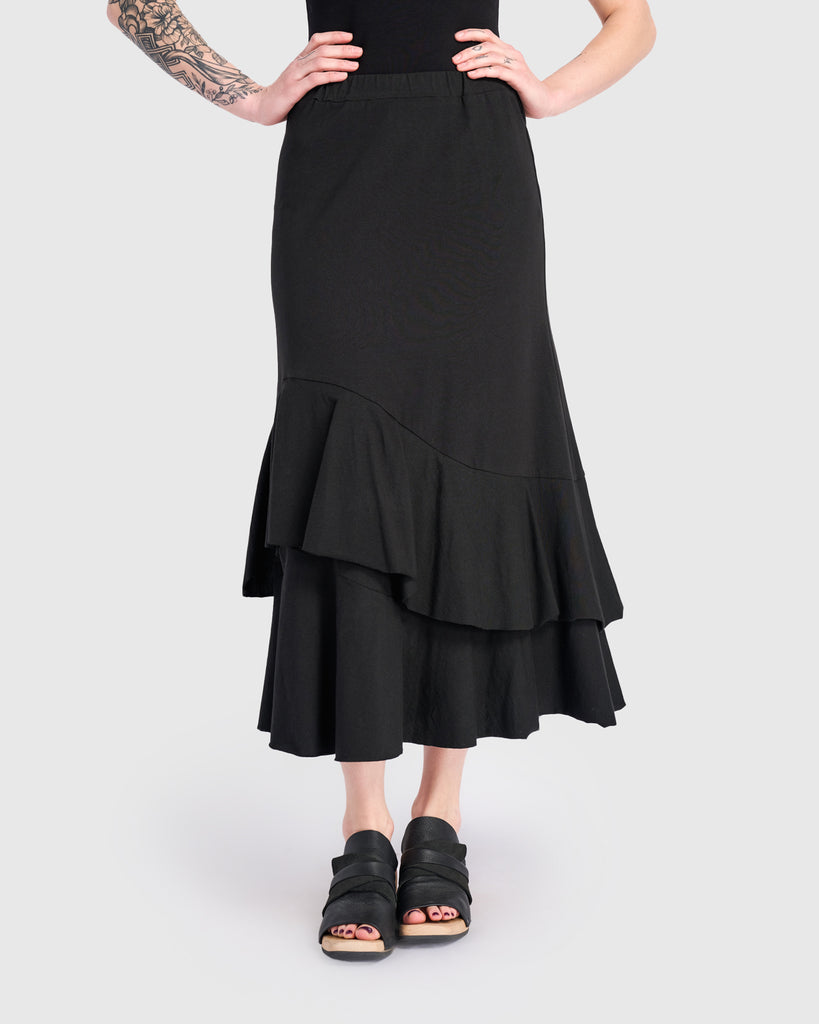 alembika-urban-staple-r-schen-maxirock-schwarz-damen image 1