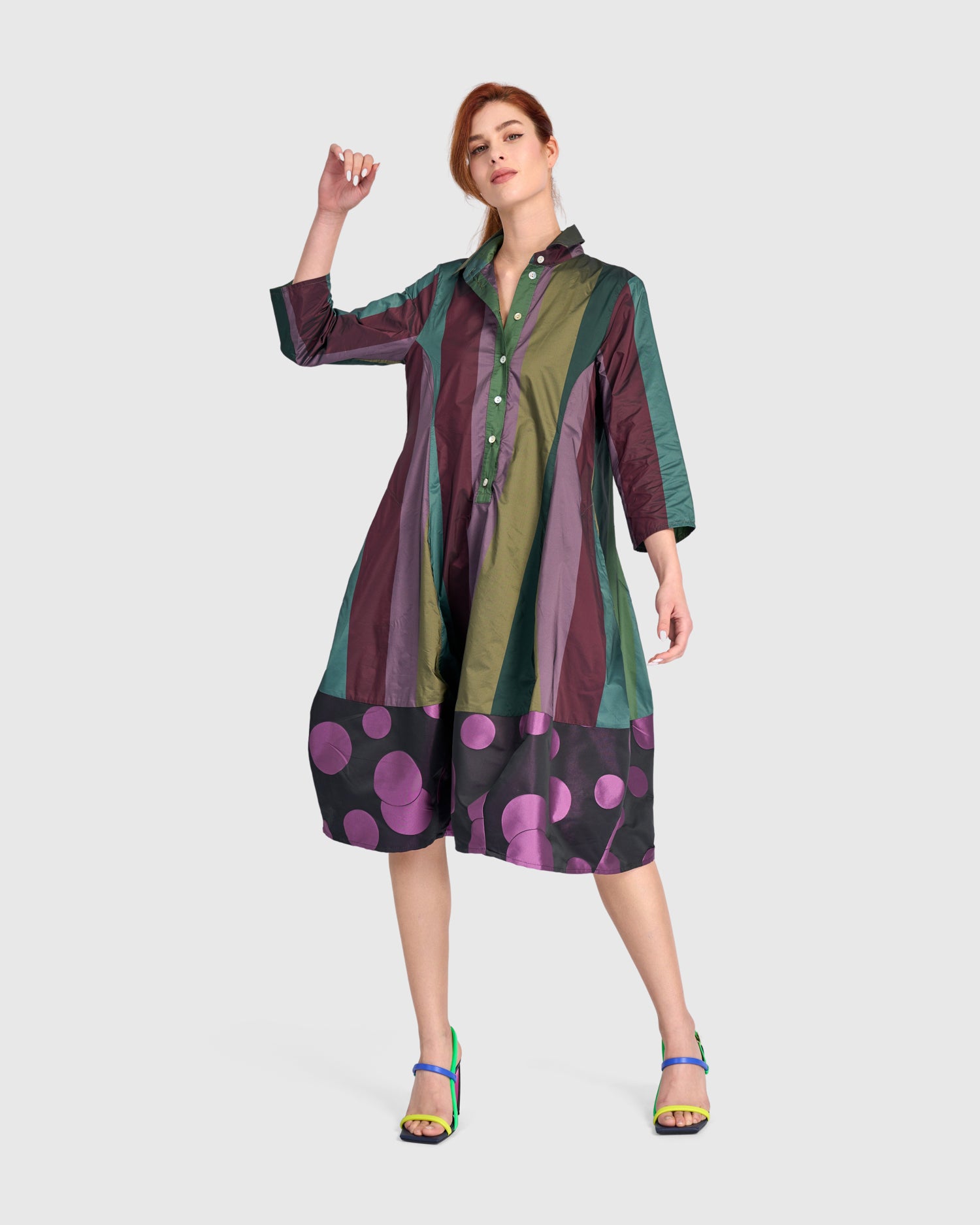 alembika-lustrous-shirtdress-jewel-mix-hemdkleid-kokon image 7