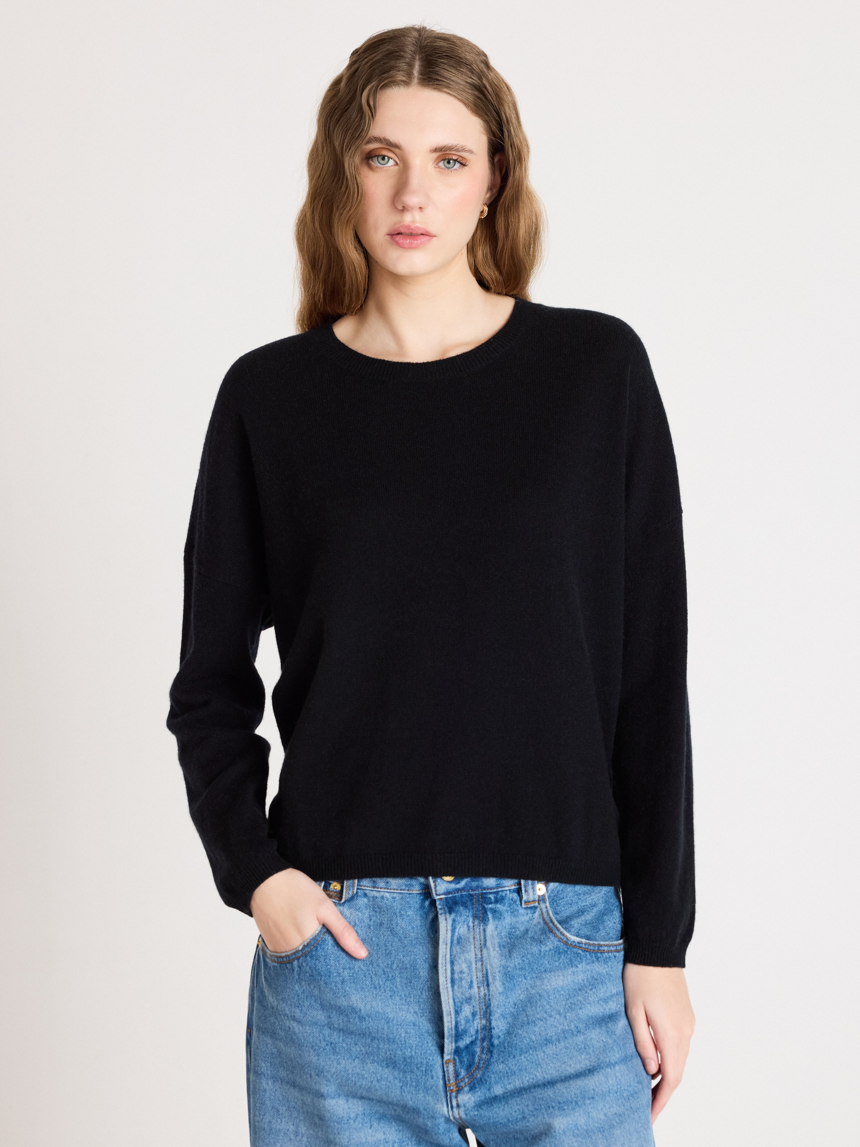 absolut-kaira-kaschmir-pullover-damen-schwarz image 3