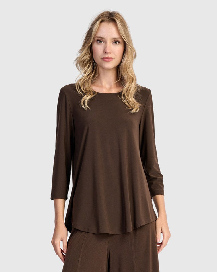 alembika-essential-slinky-crew-top-sepia image 1