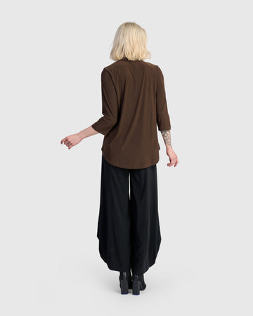 alembika-essential-slinky-v-neck-top-sepia image 4