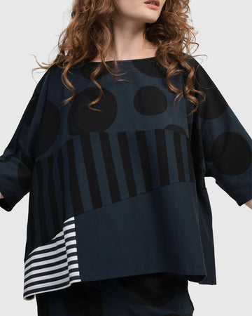 alembika-urban-amazon-boxy-tee-damen-navy-jersey image 5