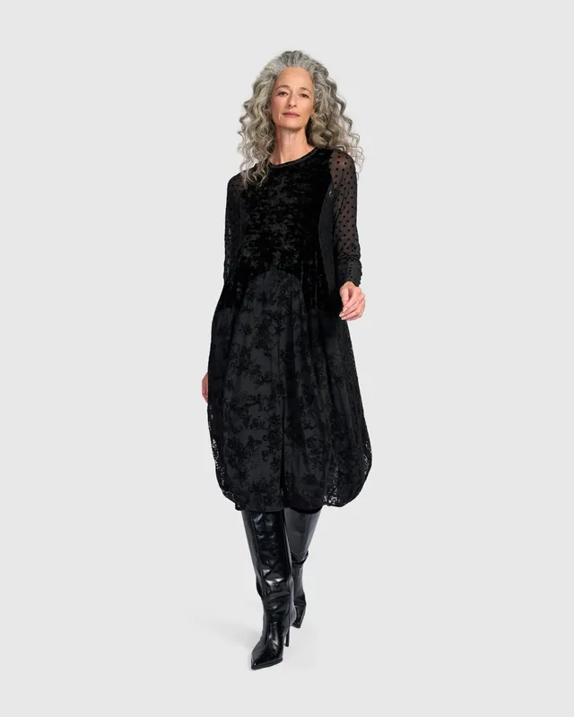 alembika-velvet-jolie-dress-black-cocktail-cocoon-kleid image 1