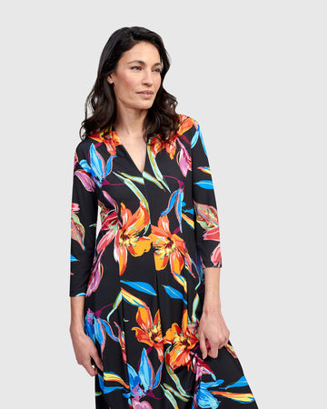 alembika-hibiscus-cocoon-kleid-bloom-midi image 8
