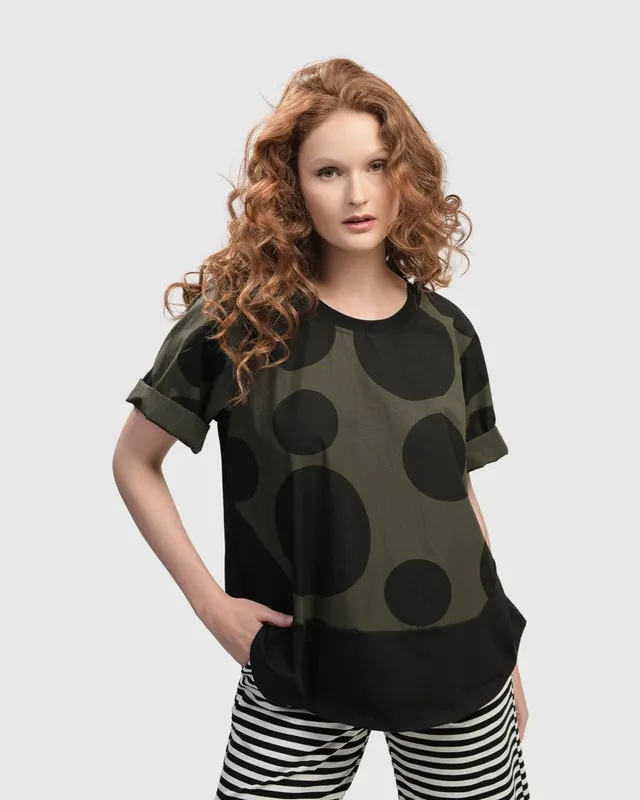 alembika-urban-miyazaki-dots-tee-khaki image 1