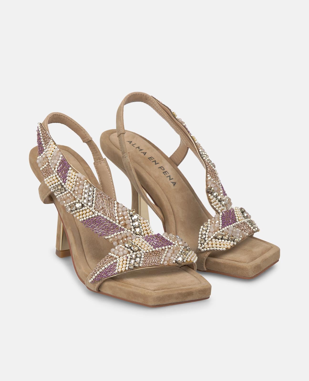 alma-en-pena-special-mid-heel-sandalen-8-cm-arena-eckig image 2