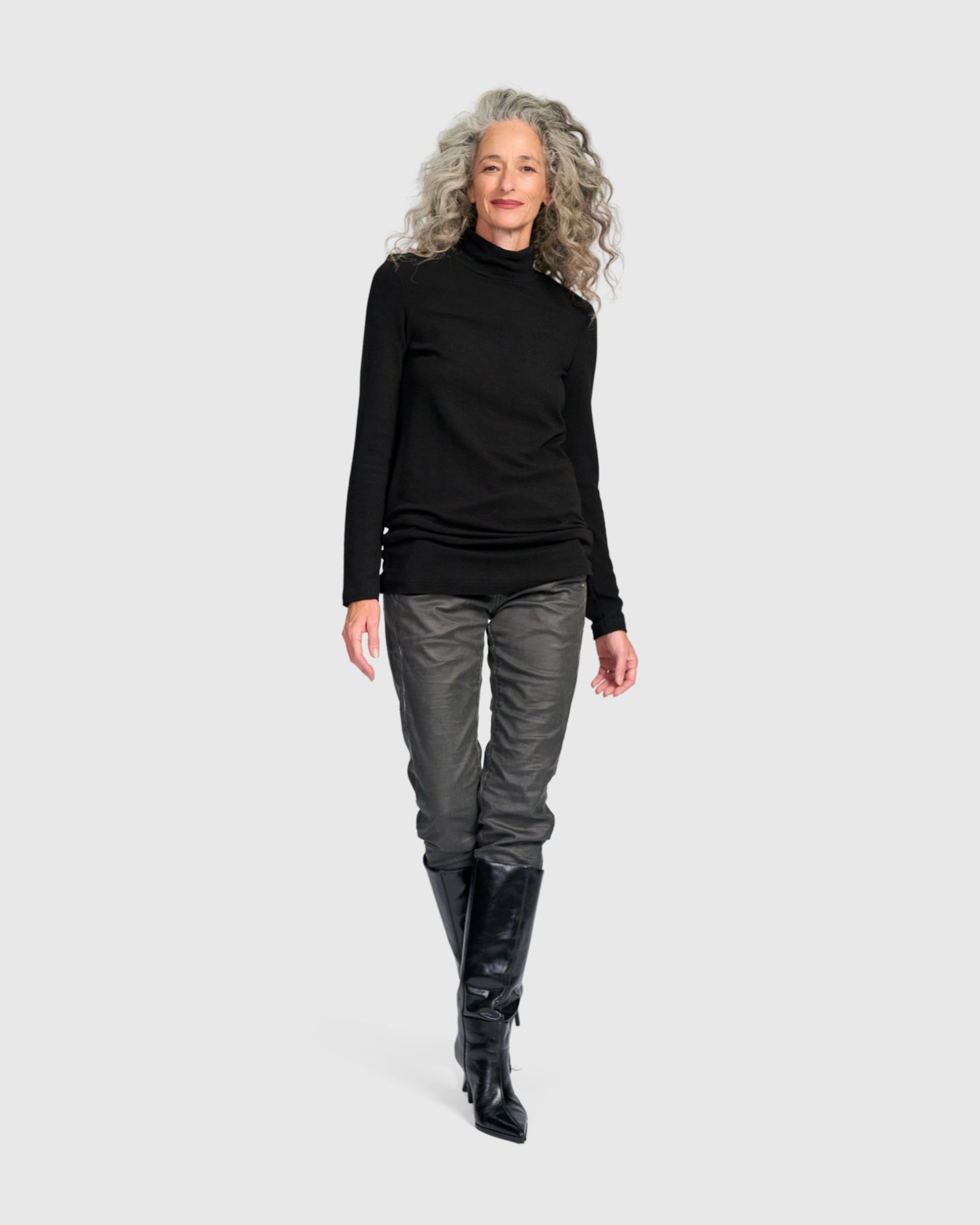 alembika-ribbed-turtleneck-tunika-schwarz image 6