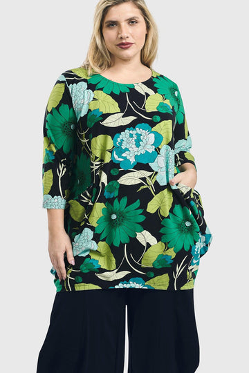 alembika-cocoon-tunika-top-floral-baumwoll-tunika image 6