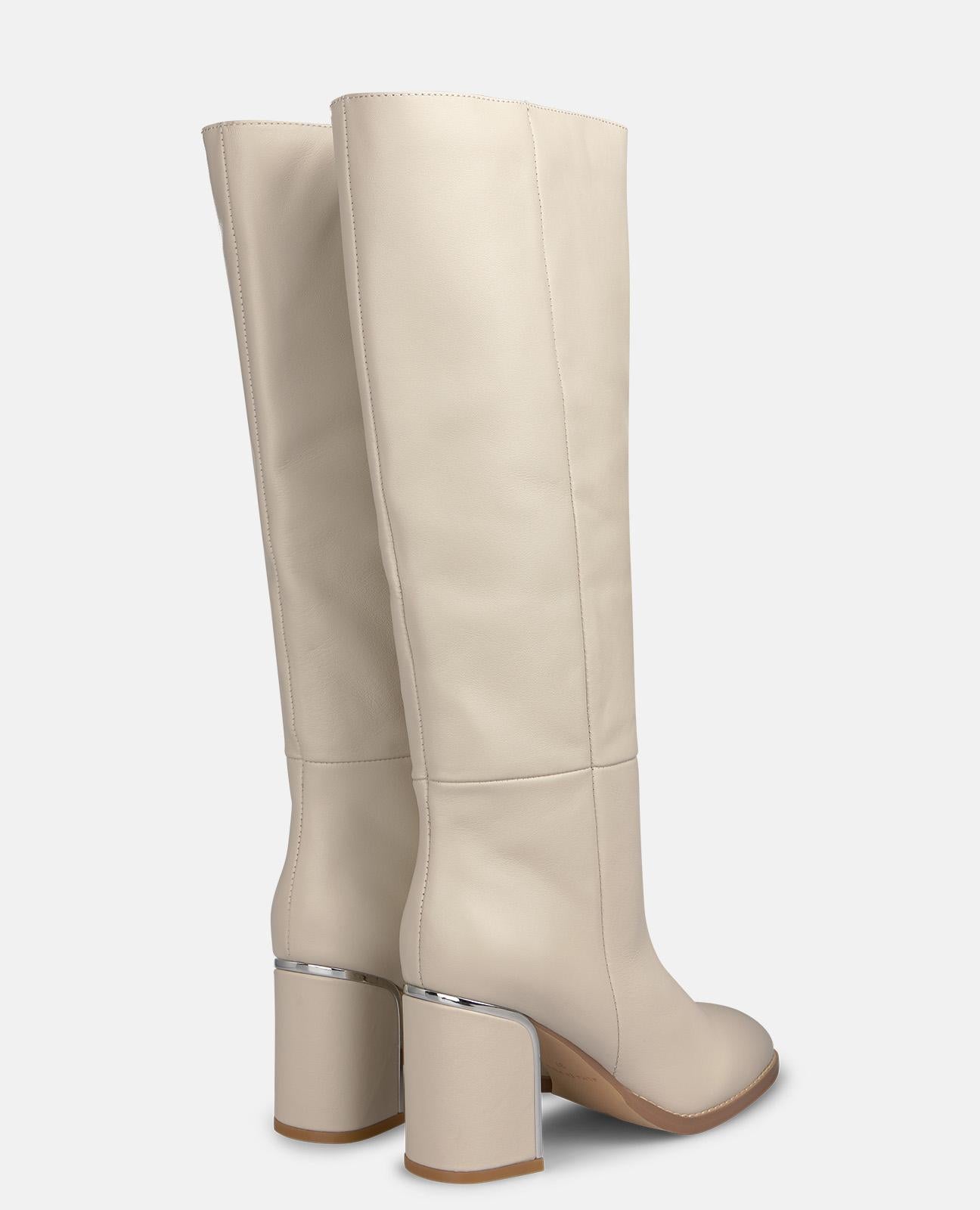 alma-en-pena-nappa-lederstiefel-wei-8-cm-blockabsatz image 3