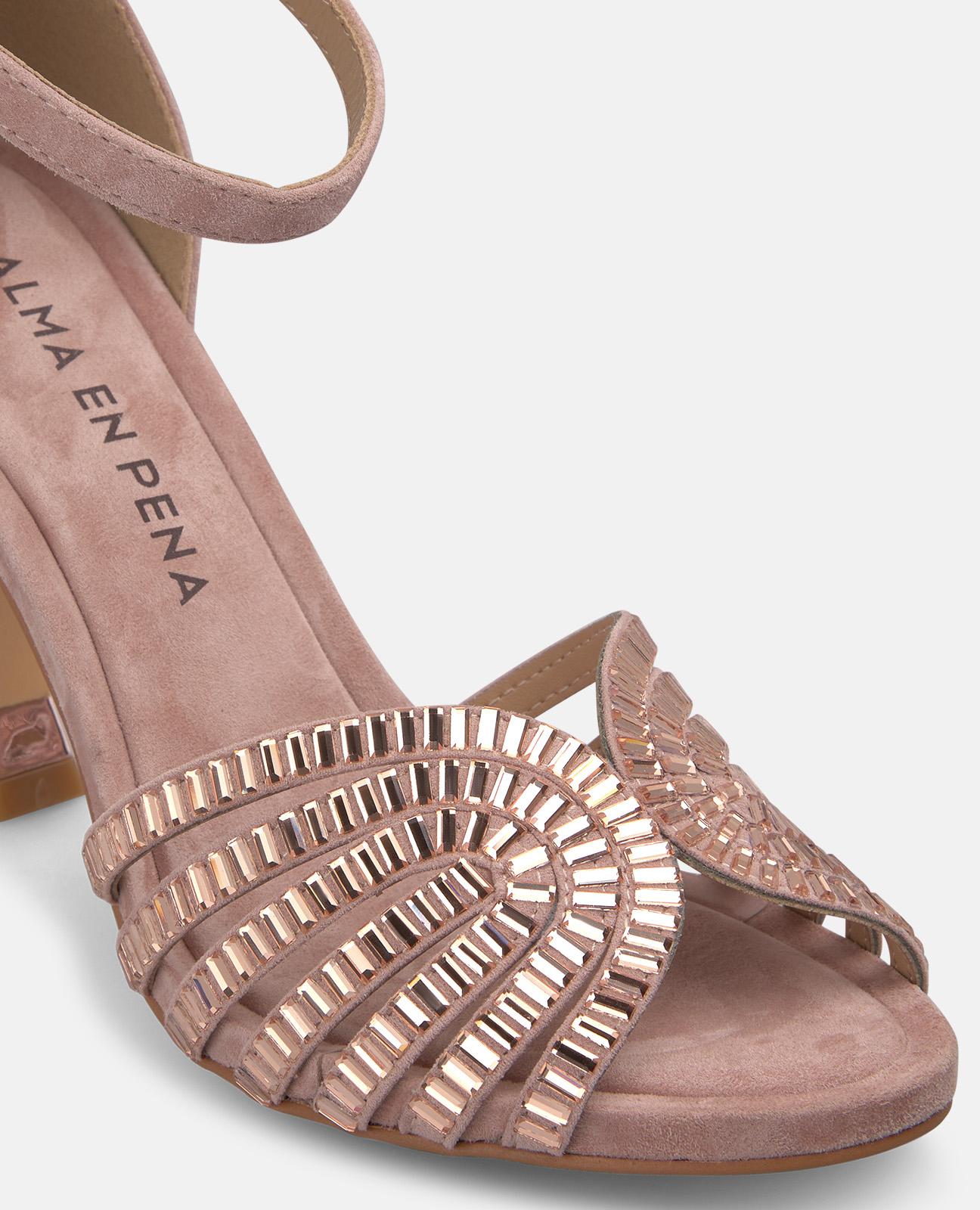 alma-en-pena-sandalen-metallic-mesh-puderrosa-absatz-10-5-cm image 3
