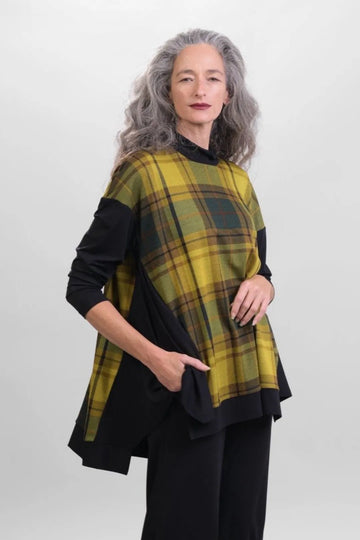 alembika-plaid-trapeze-top-tunika-top image 5