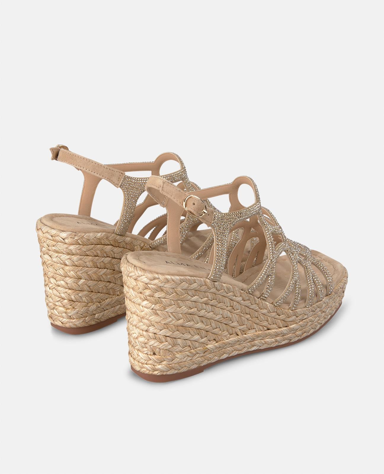 alma-en-pena-wedge-crisscross-strips-keilsandale-arena-9-8-cm-absatz image 3