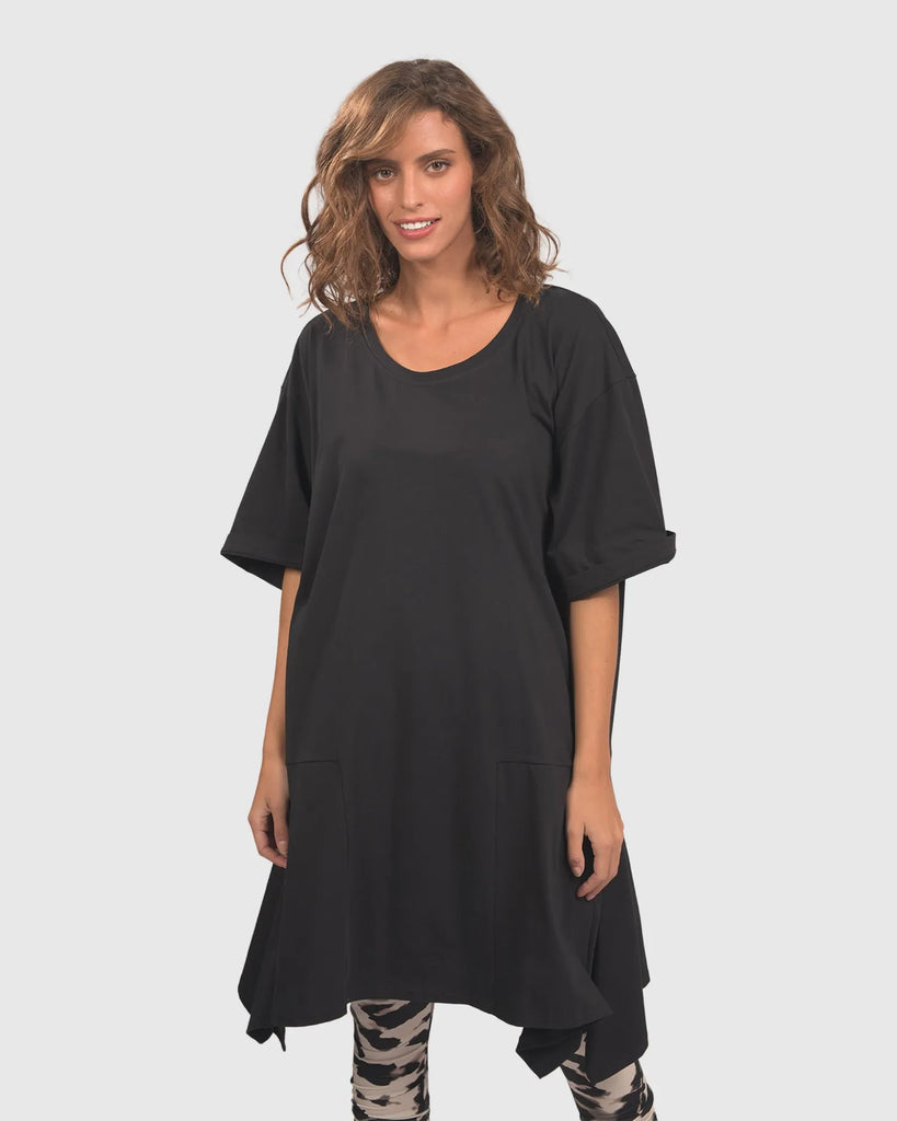 alembika-urban-bliss-kleid-schwarz-baumwollkleid image 1
