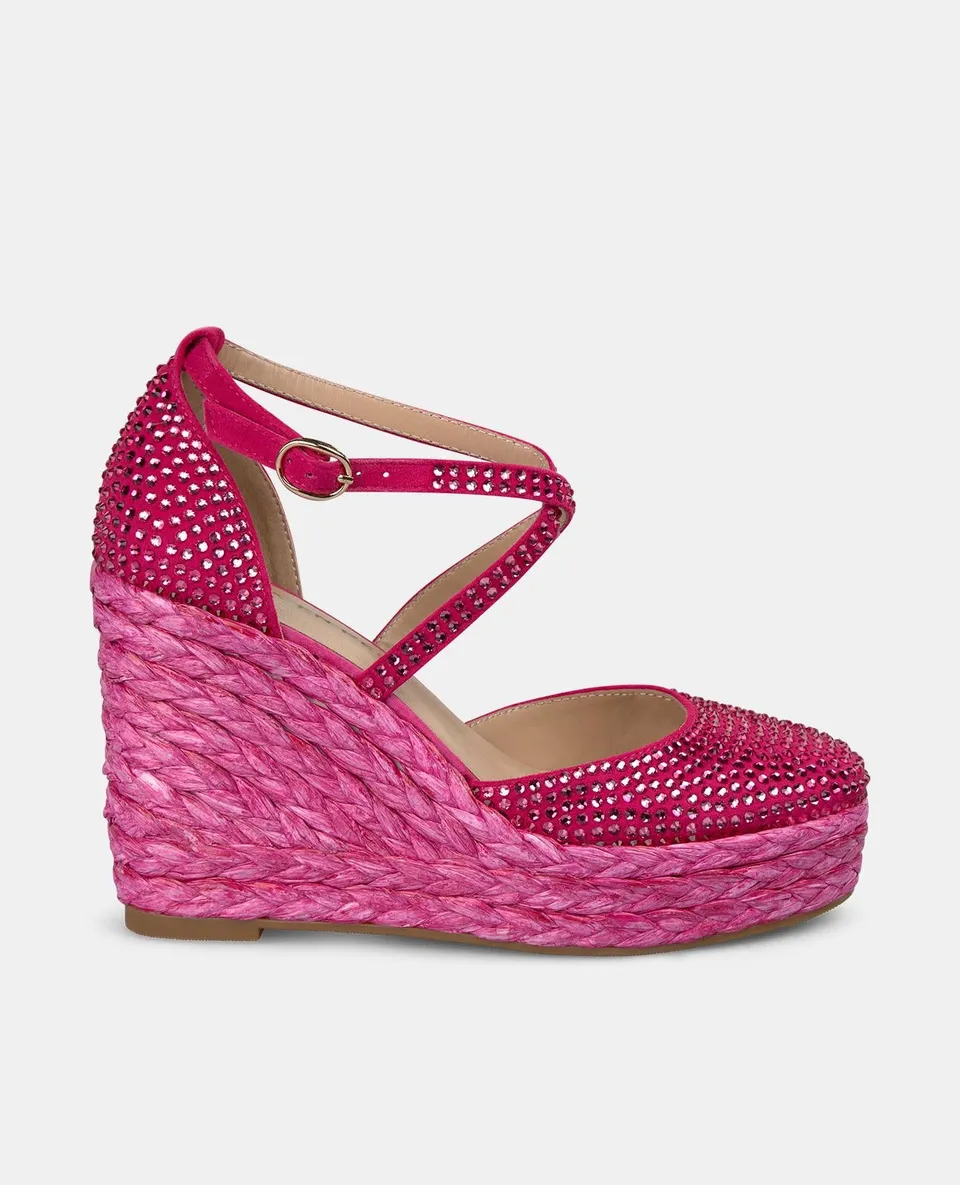 alma-en-pena-keilpantolette-fuchsia-mit-strass-9-8-cm-keil image 1