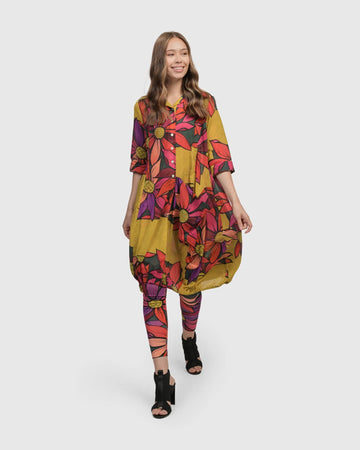 alembika-dandelion-wonderful-dress-bouquet-damen-baumwoll-kleid image 8