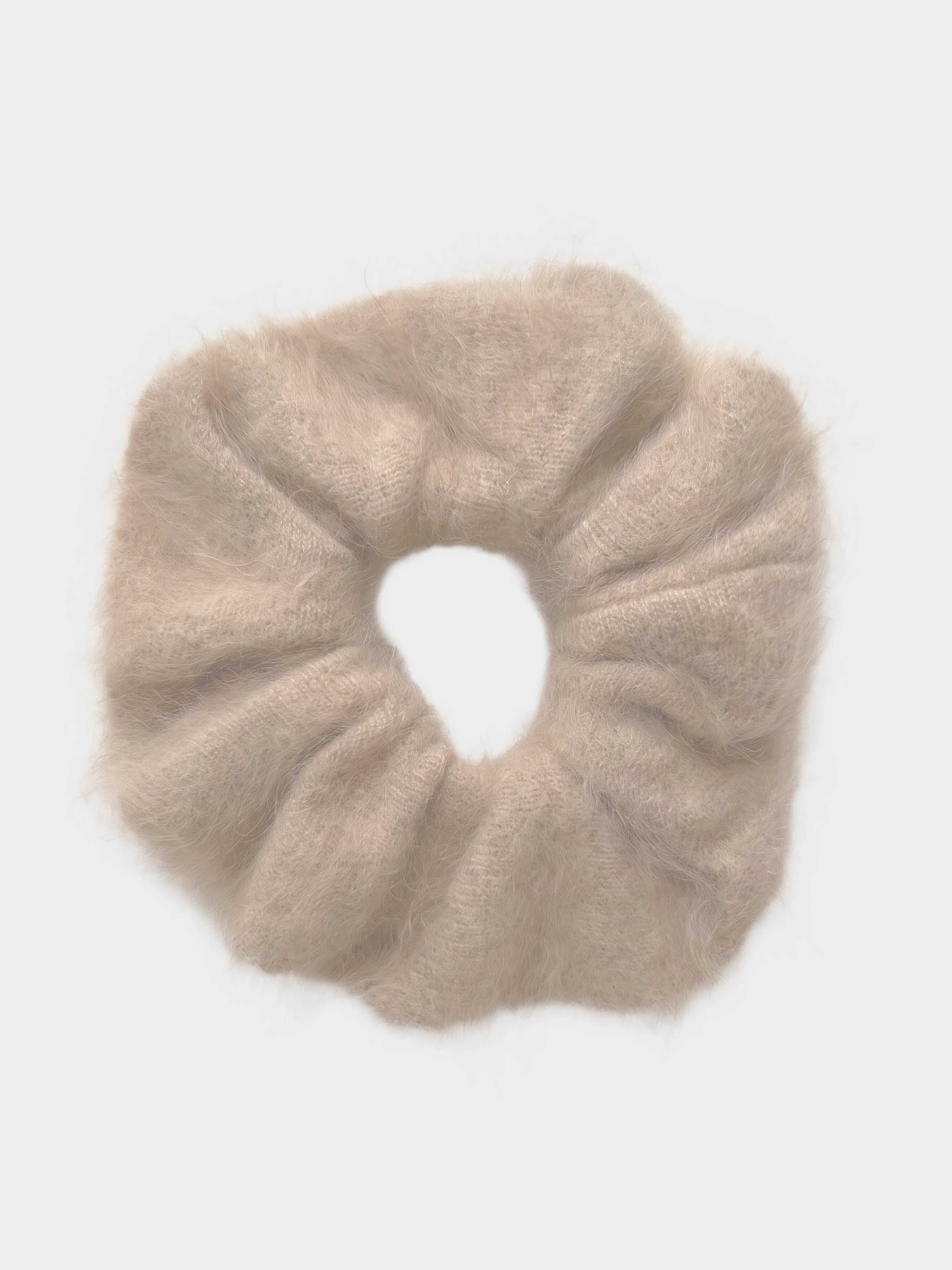 absolut-sterenn-damen-kaschmir-scrunchie-haargummi-braun image 1