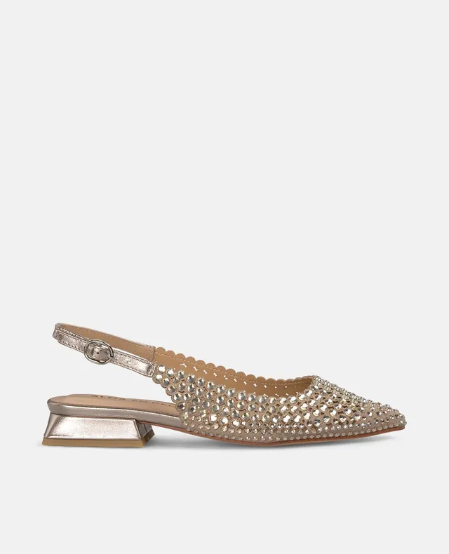 alma-en-pena-flat-shoe-details-damen-ballerina-bronze-strass-2-cm image 1