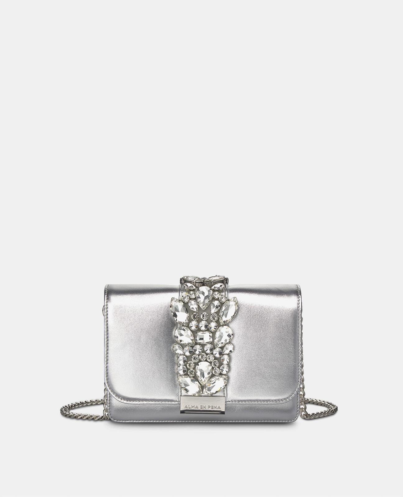 alma-en-pena-jewel-shoulder-bag-kasten-tasche-silber image 1