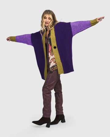 alembika-beatnik-oversized-cardigan-violet image 3