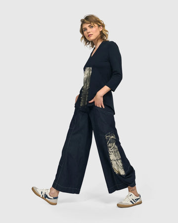 alembika-geneva-punto-pants-damen-hose-denim-baumwolle image 6
