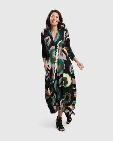 alembika-intermezzo-cocoon-kleid-v-ausschnitt image 3