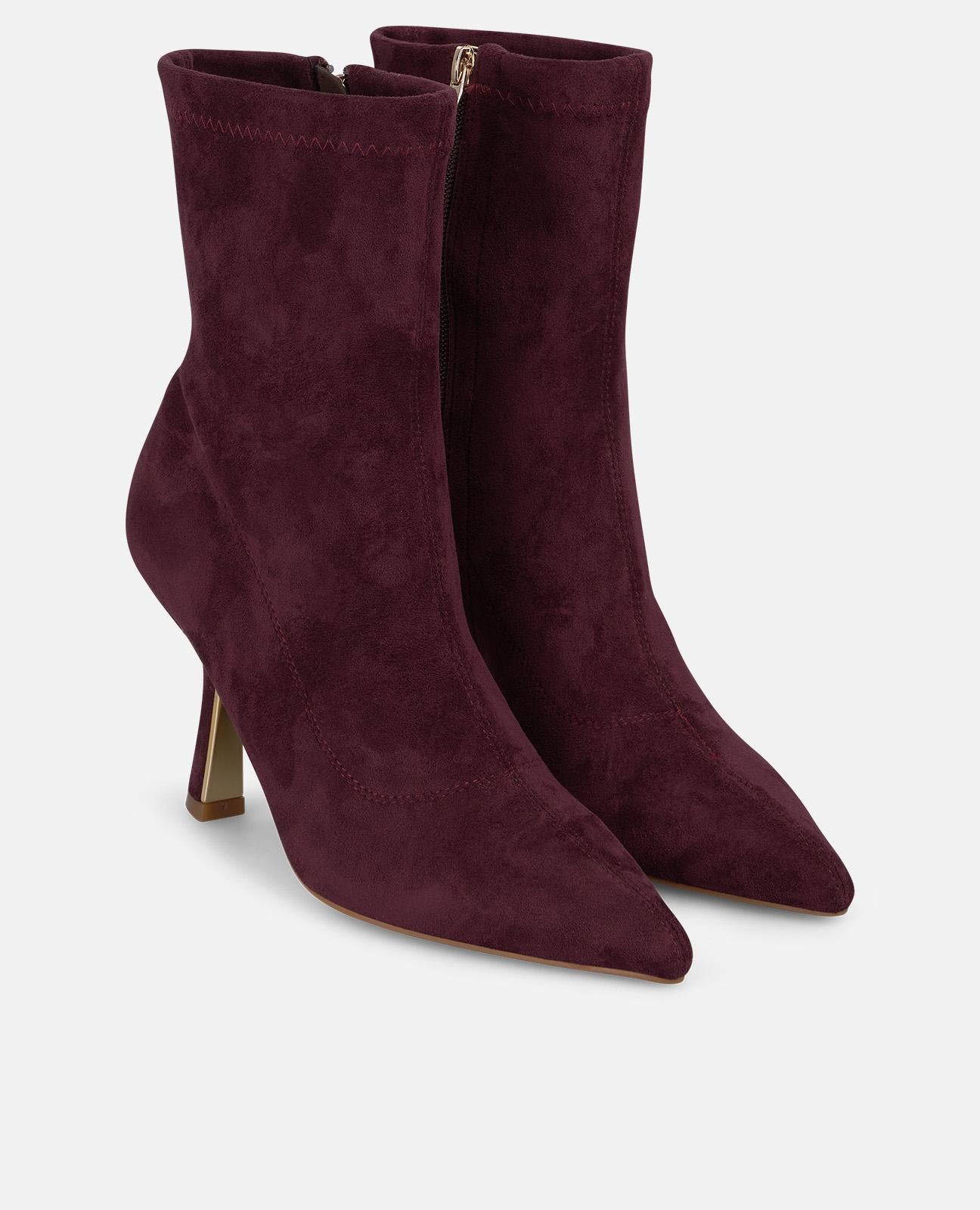 alma-en-pena-zipper-stiefelette-bordeaux-8-5-cm-trichterabsatz image 2