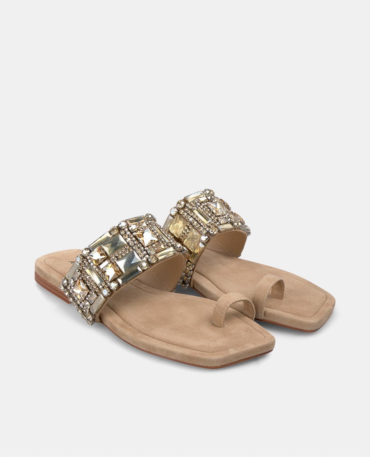 alma-en-pena-square-toe-beaded-sandal-damen-sandale-arena-1-cm image 2