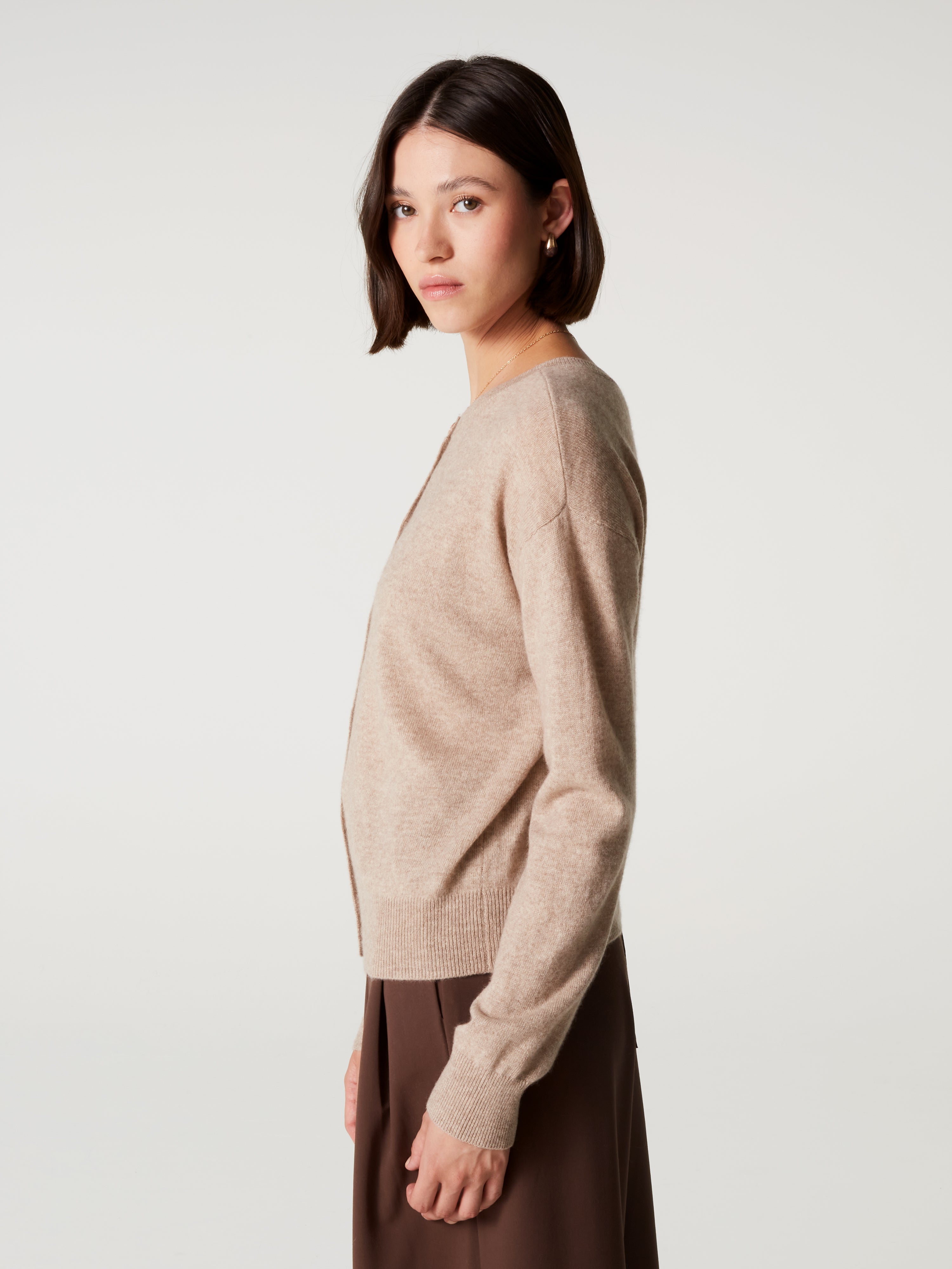 absolut-lisette-wendecardigan-damen-kaschmir-kastanienbraun image 3