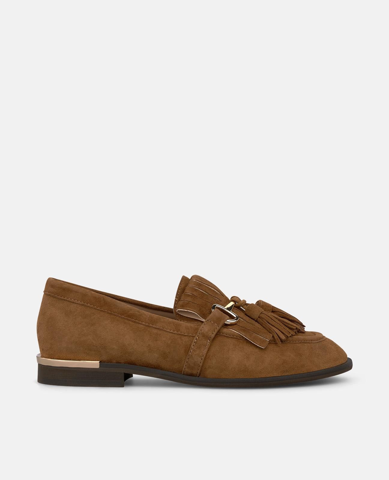 alma-en-pena-suede-loafers-mokassin-mit-quasten-camel image 2