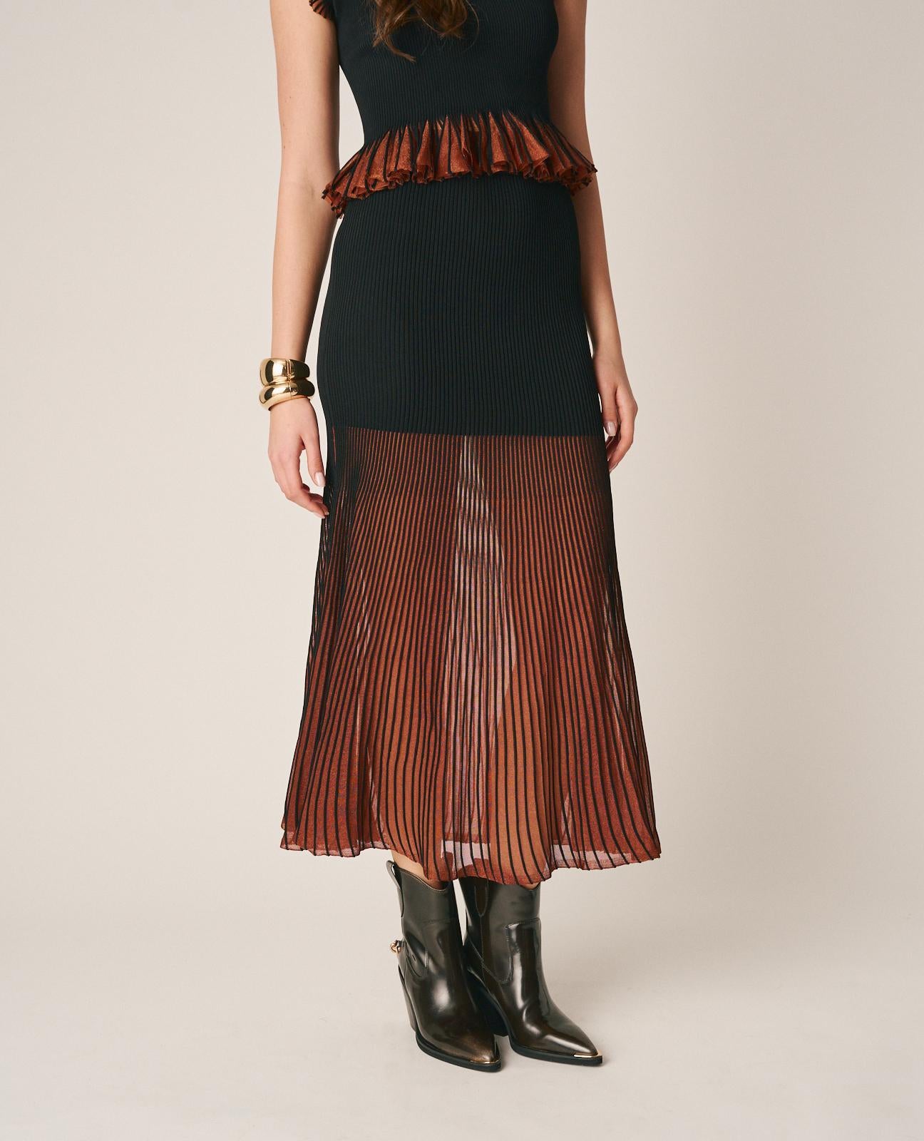alma-en-pena-midi-rock-schwarz-semi-transparenter-r-schenrock-metallisch image 3