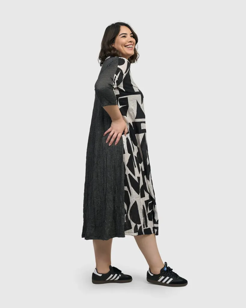 alembika-radio-midi-kleid-mono image 1