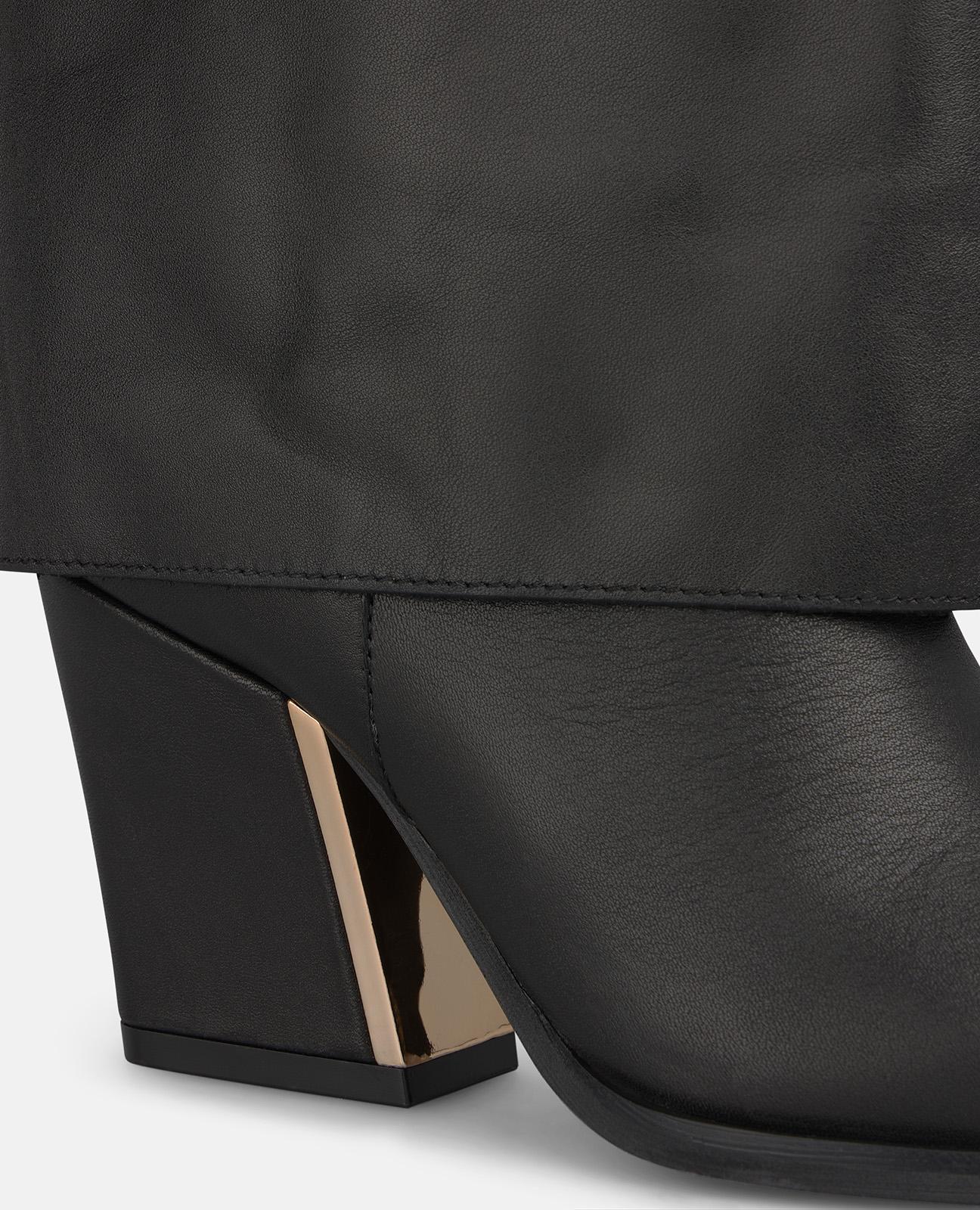 alma-en-pena-nappa-stiefelette-schwarz-spitzer-heel-boot-8-cm-mit-schnalle image 4