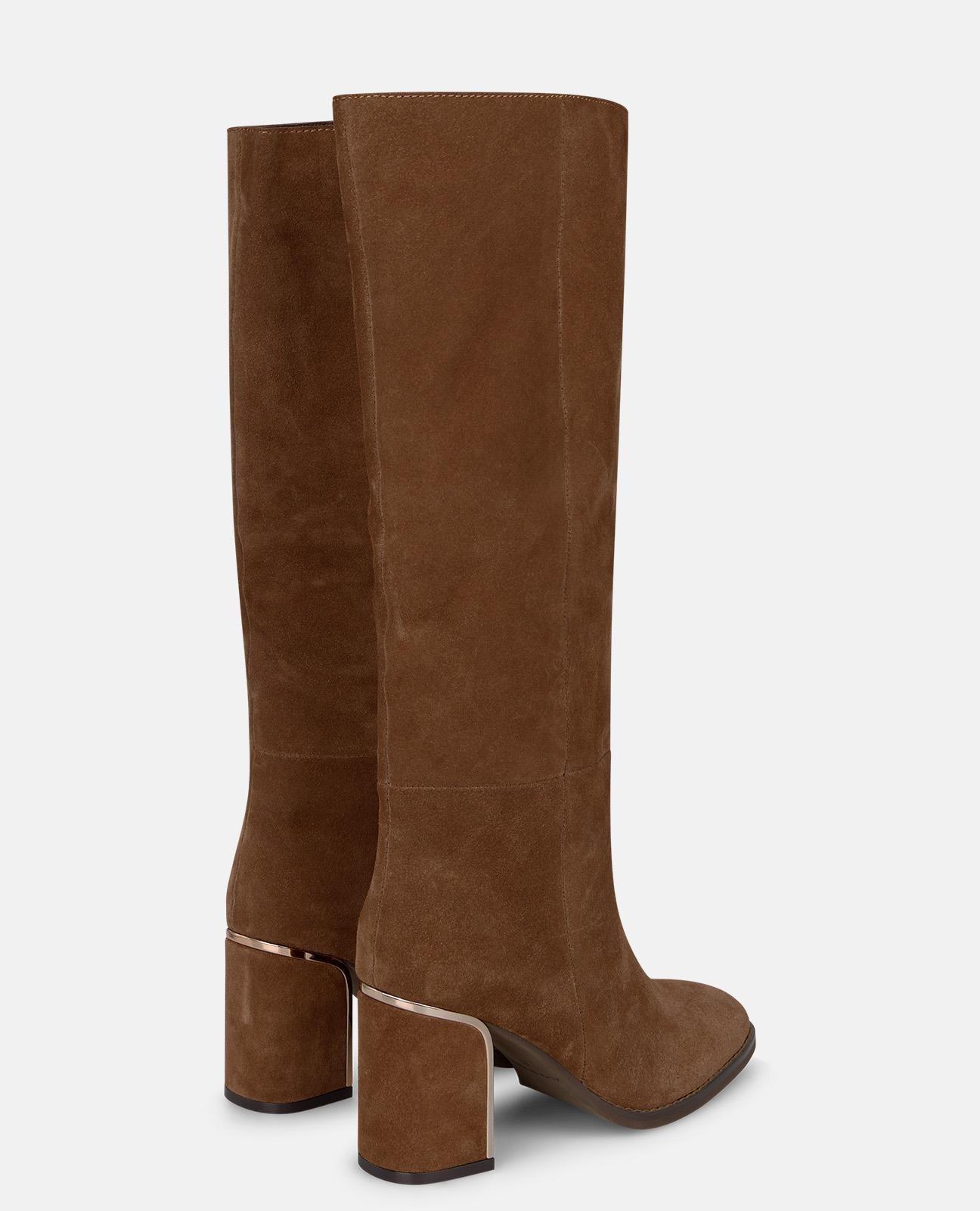 alma-en-pena-alfa-63884-stiefel-aus-wildleder-camel-8-cm image 3