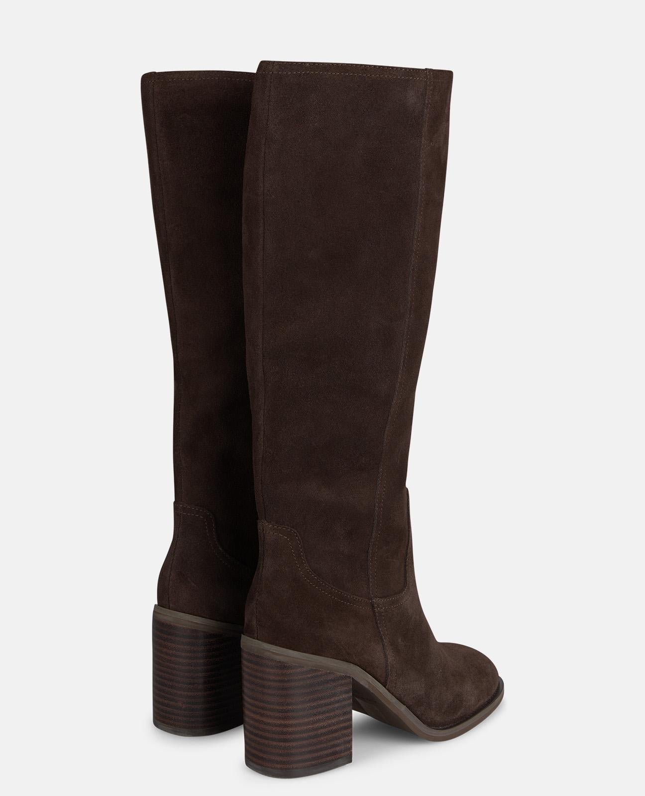 alma-en-pena-hoher-stiefel-wildleder-braun-8-5-cm image 3