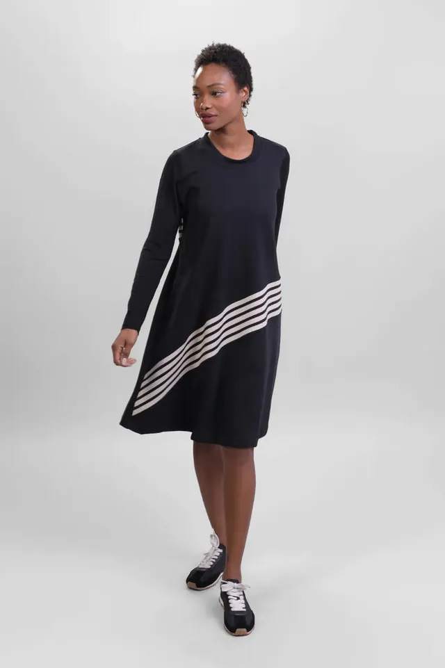 alembika-urban-muse-a-linie-kleid-streifen image 1